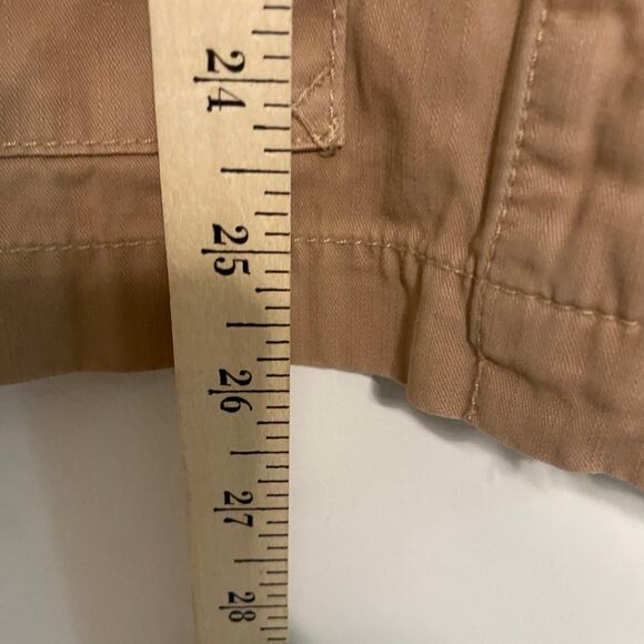 J Crew Womens Classic Twill Chino Blazer Jacket Beige Buttons Moto Preppy Size 8 - Picture 11 of 14